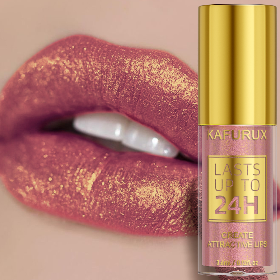Lip Tint Korean - 1 PC Glitter Metallic 14 Kleuren