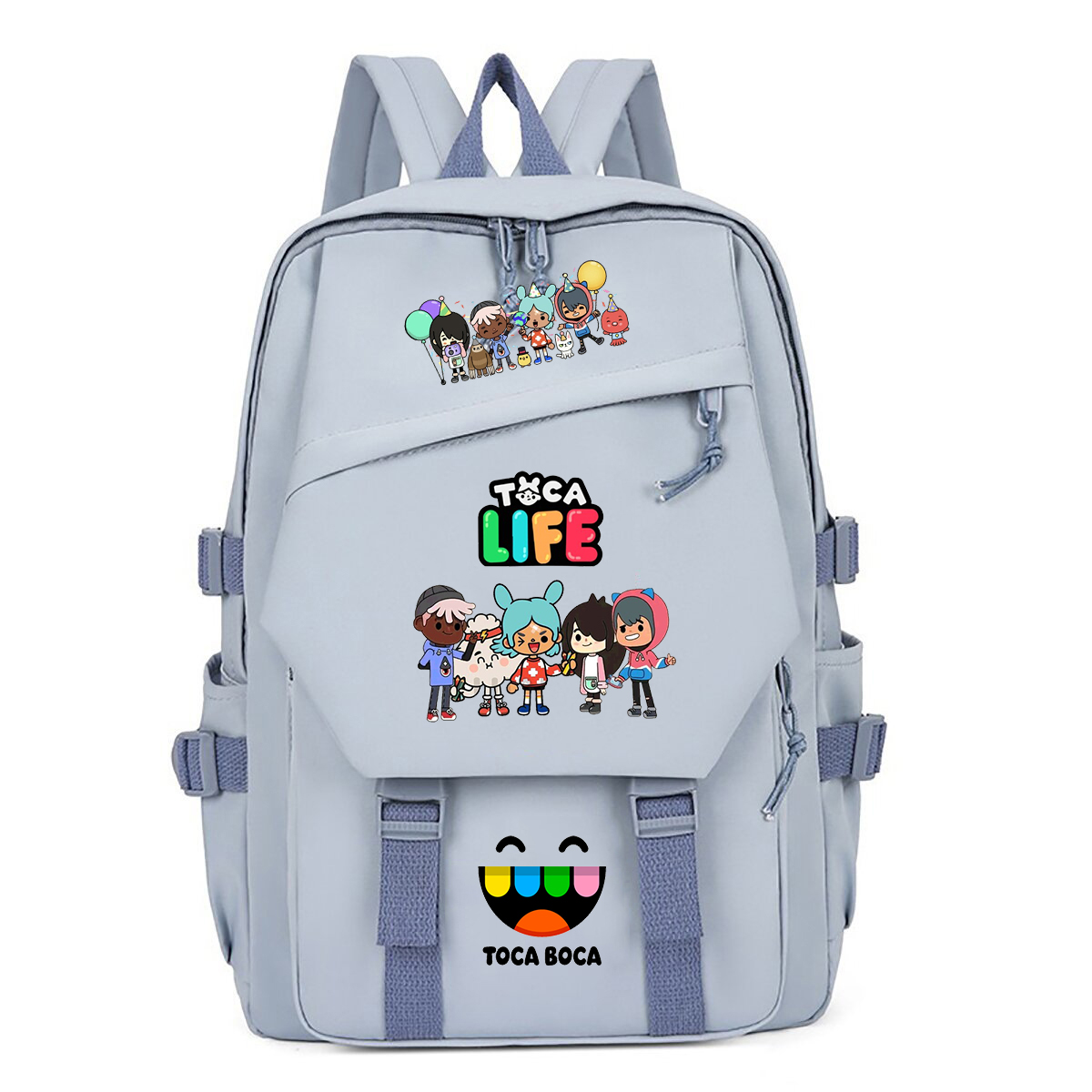 Korean Student Lifestyle - Toca Life World Print Rugzak Kinderen