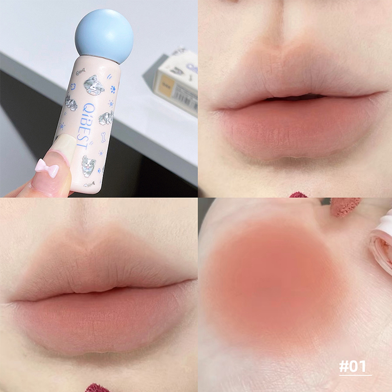 QIBEST Naakt Matte Lip Modder  - Lip Tint Korean recensie en prijs