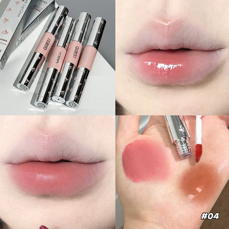 QIBEST Dubbele Hoofd Lipgloss  - Lip Tint Korean recensie en prijs