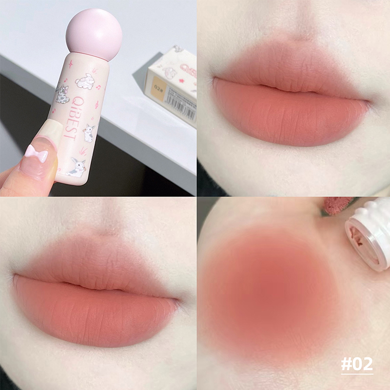 QIBEST Leuke Fluwelen Matte Li - Lip Tint Korean recensie en prijs