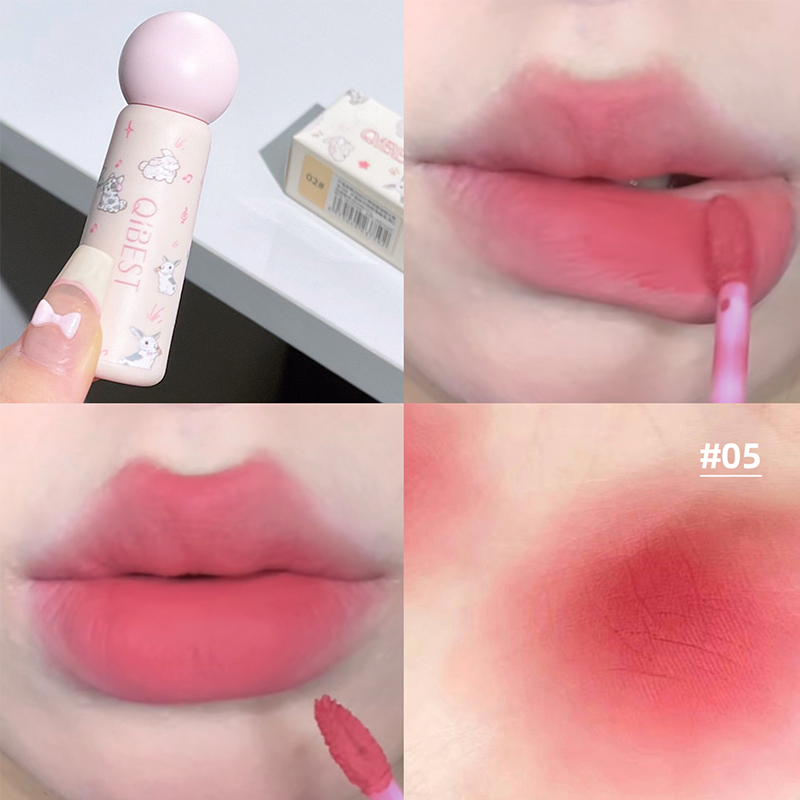 QIBEST Leuke Fluwelen Matte Li - Lip Tint Korean recensie en prijs